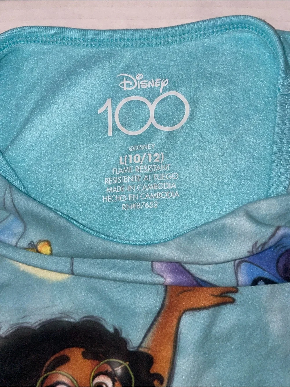 Disney Girls Licensed Character Long Sleeve Top and Pants Sleep Set, 2-Piece